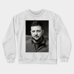 Volodymyr Zelenskyy Print President of Ukraine Stand with Ukraine Support Ukraine Crewneck Sweatshirt